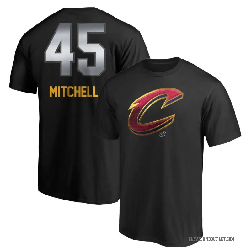 Donovan Mitchell Men's Black Cleveland Cavaliers Midnight Mascot T-Shirt