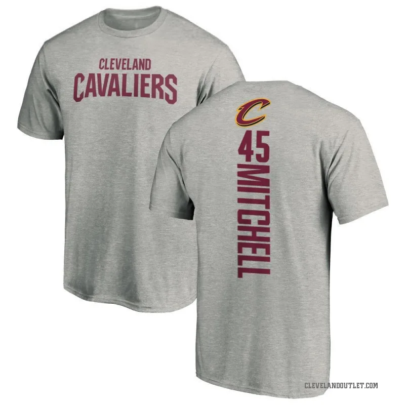 Donovan Mitchell Men's Cleveland Cavaliers Ash Backer T-Shirt