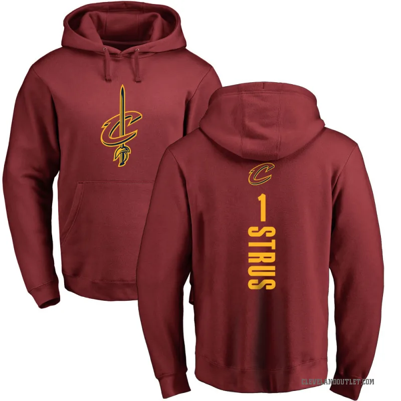 Max Strus Men's Cleveland Cavaliers Branded Maroon Backer Pullover Hoodie