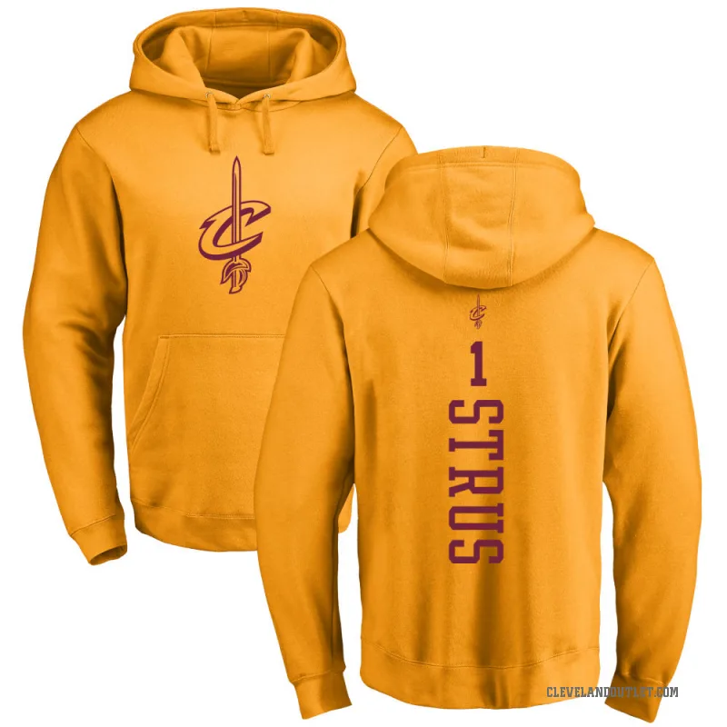 Max Strus Men's Gold Cleveland Cavaliers Branded One Color Backer Pullover Hoodie