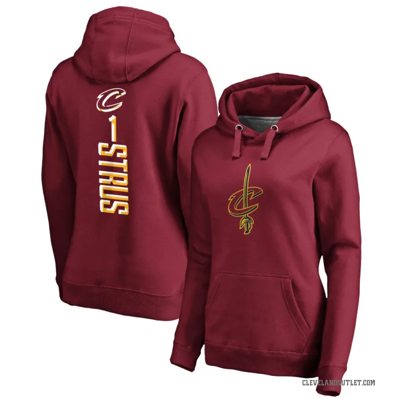 Max Strus Women's Cleveland Cavaliers Branded Maroon Backer Pullover Hoodie